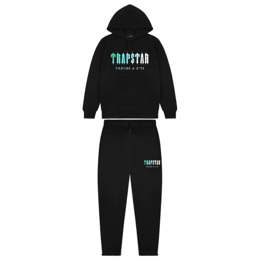 Trapstar Chenille Hooded Black Tracksuit